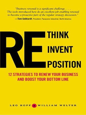 cover image of Rethink, Reinvent, Reposition